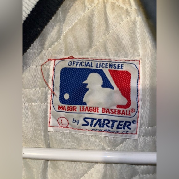 VINTAGE STARTER CHICAGO WHITE SOX SATIN JACKET IN SIZE Large Made On USA 90s - Picture 8 of 9